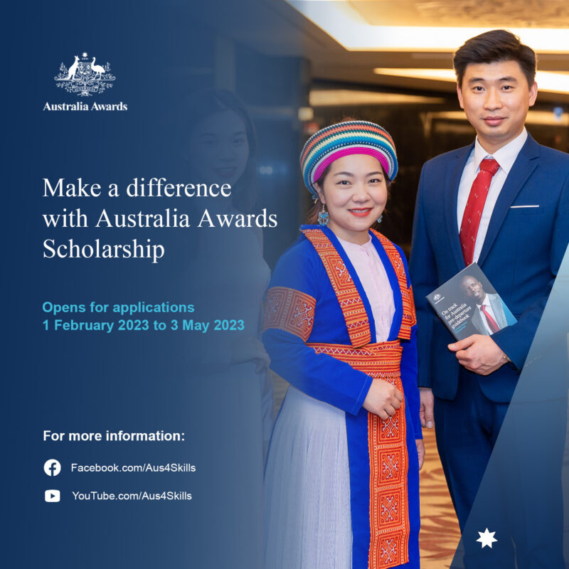 Applications open for Australia Awards Scholarships Intake 2025